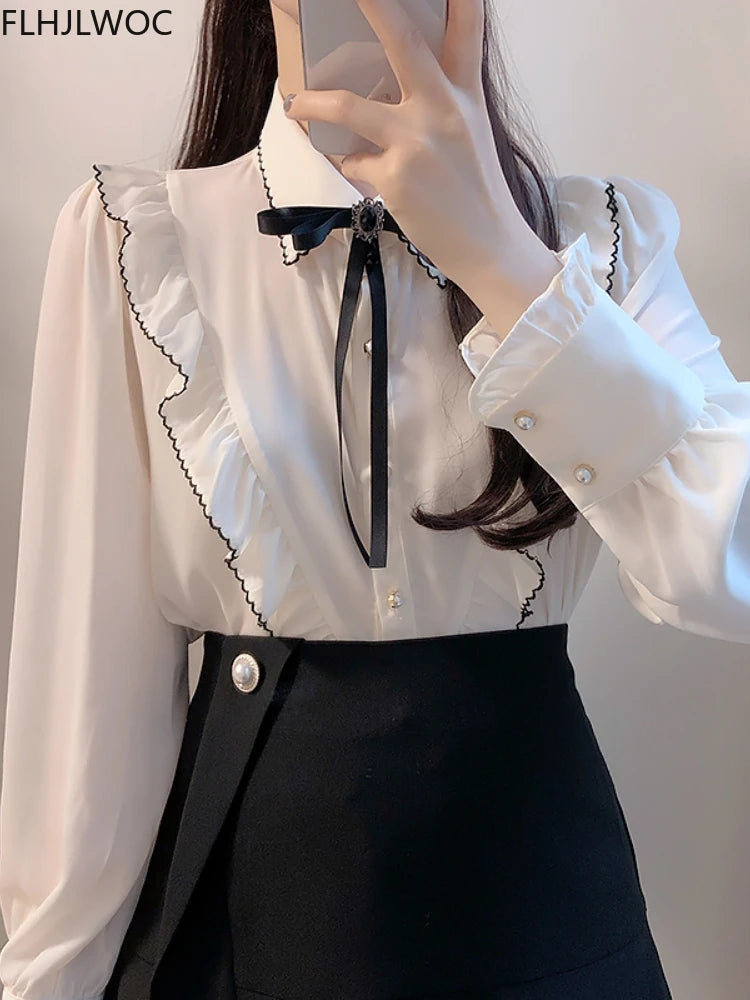 Vintage Bow Tie Blouse