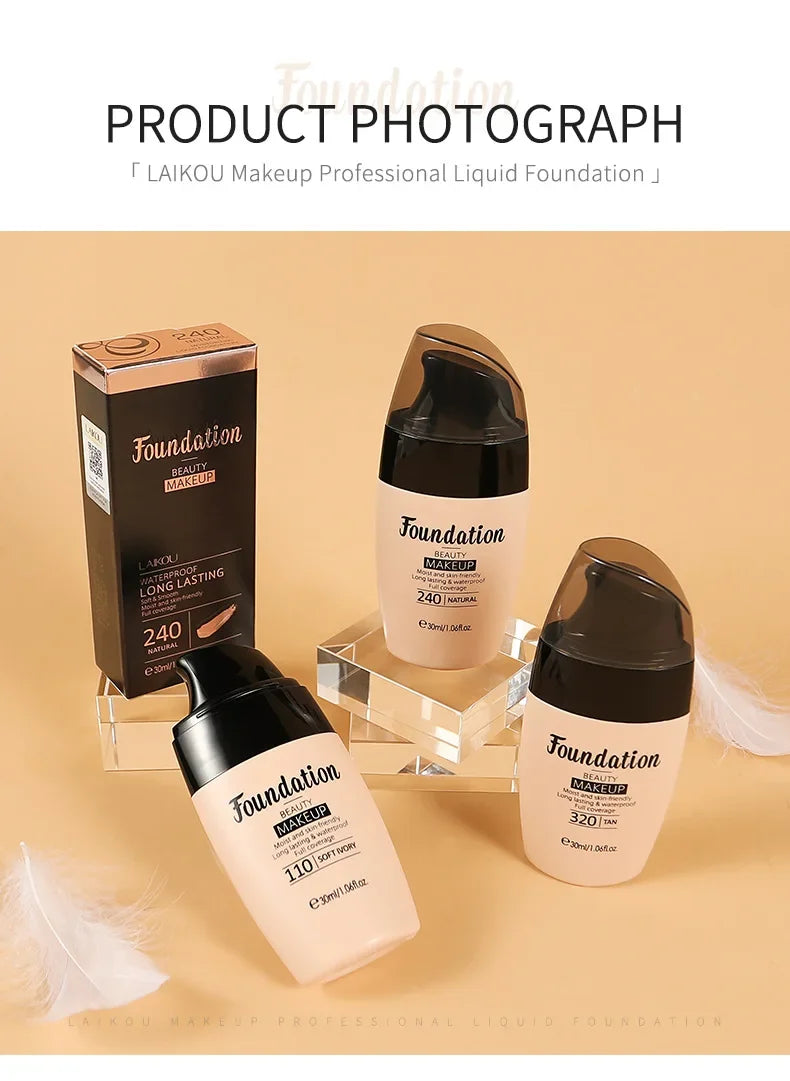 Liquid Foundation Moisturizing Long Lasting Face Base