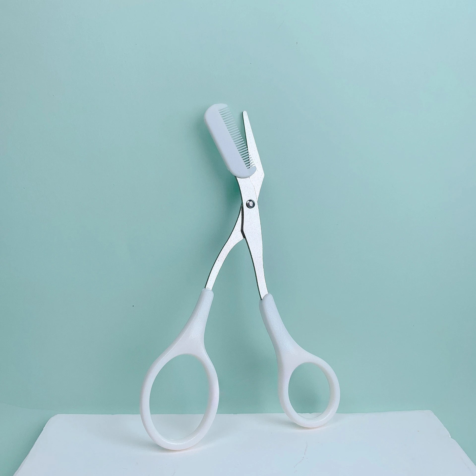 Pink Stainless Steel Eyebrow Scissors