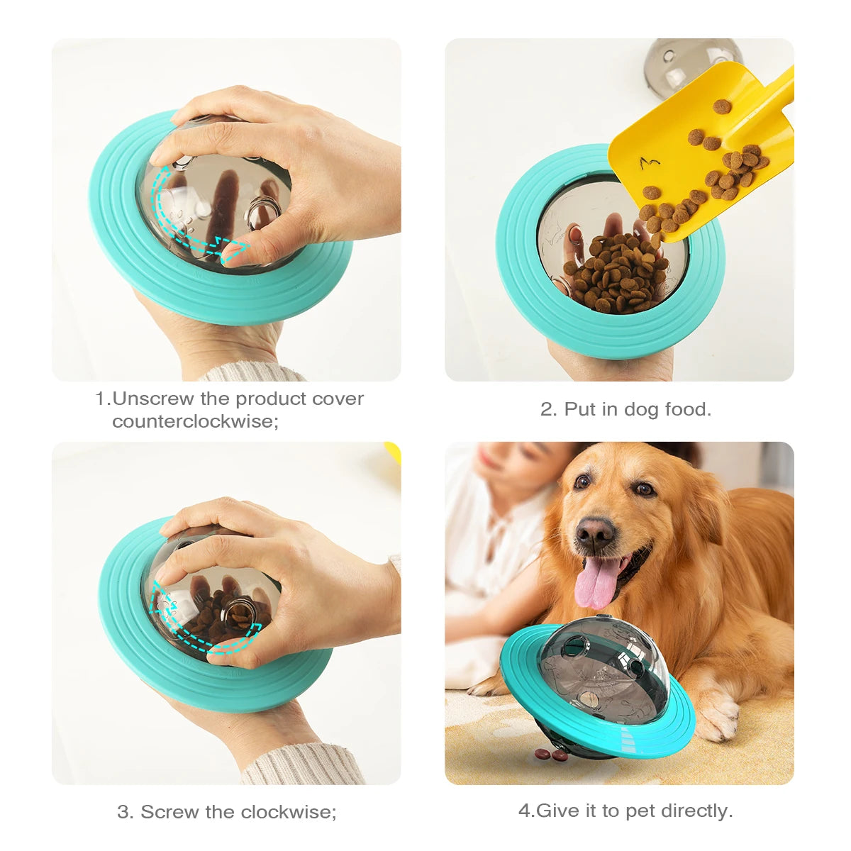 Interactive Dog Treat Toy for IQ Improvement