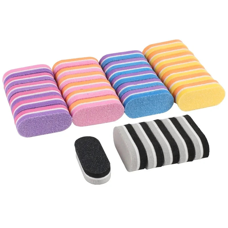 Mini Double-Color Nail Buffer Sponge Blocks