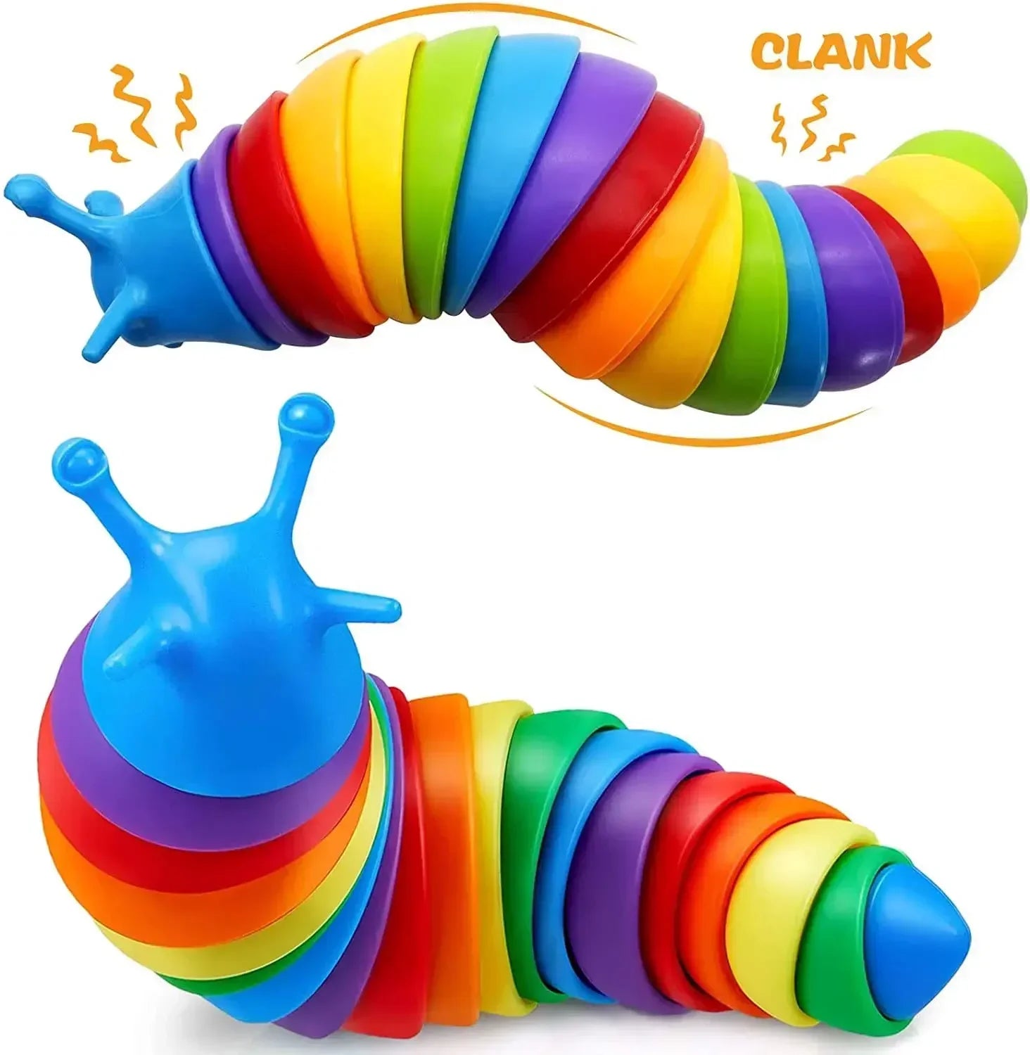 3D Colorful Fidget Slug Toy