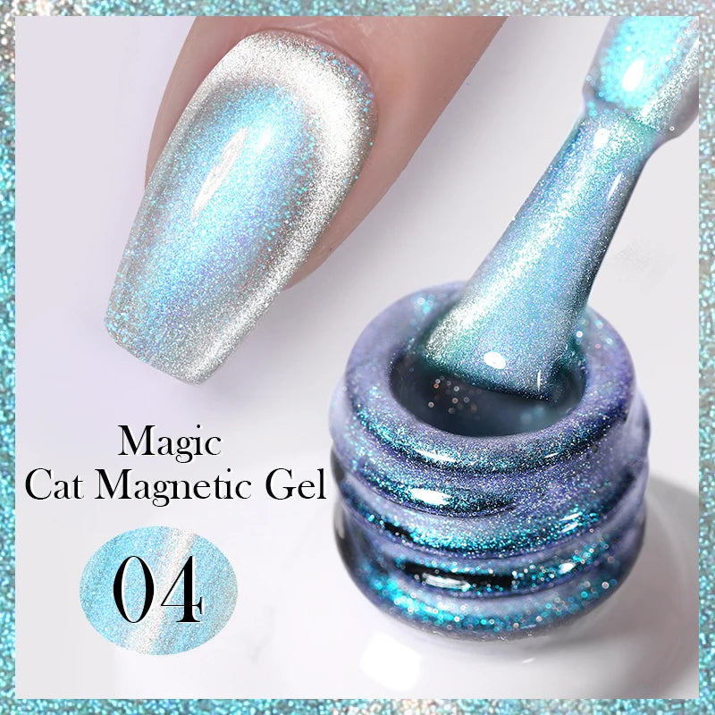 Sparkling Magnetic Cat Eye Gel Polish