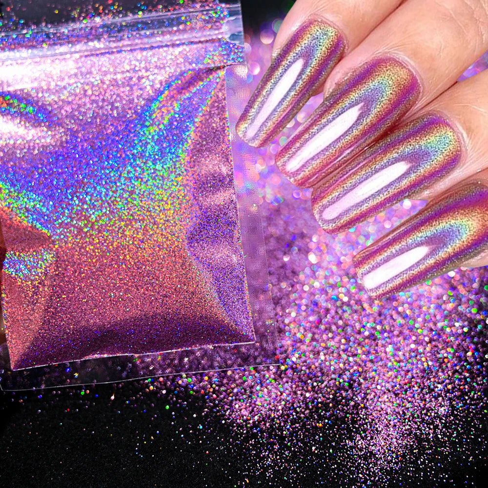 Blue-Green Luminous Nail Powder