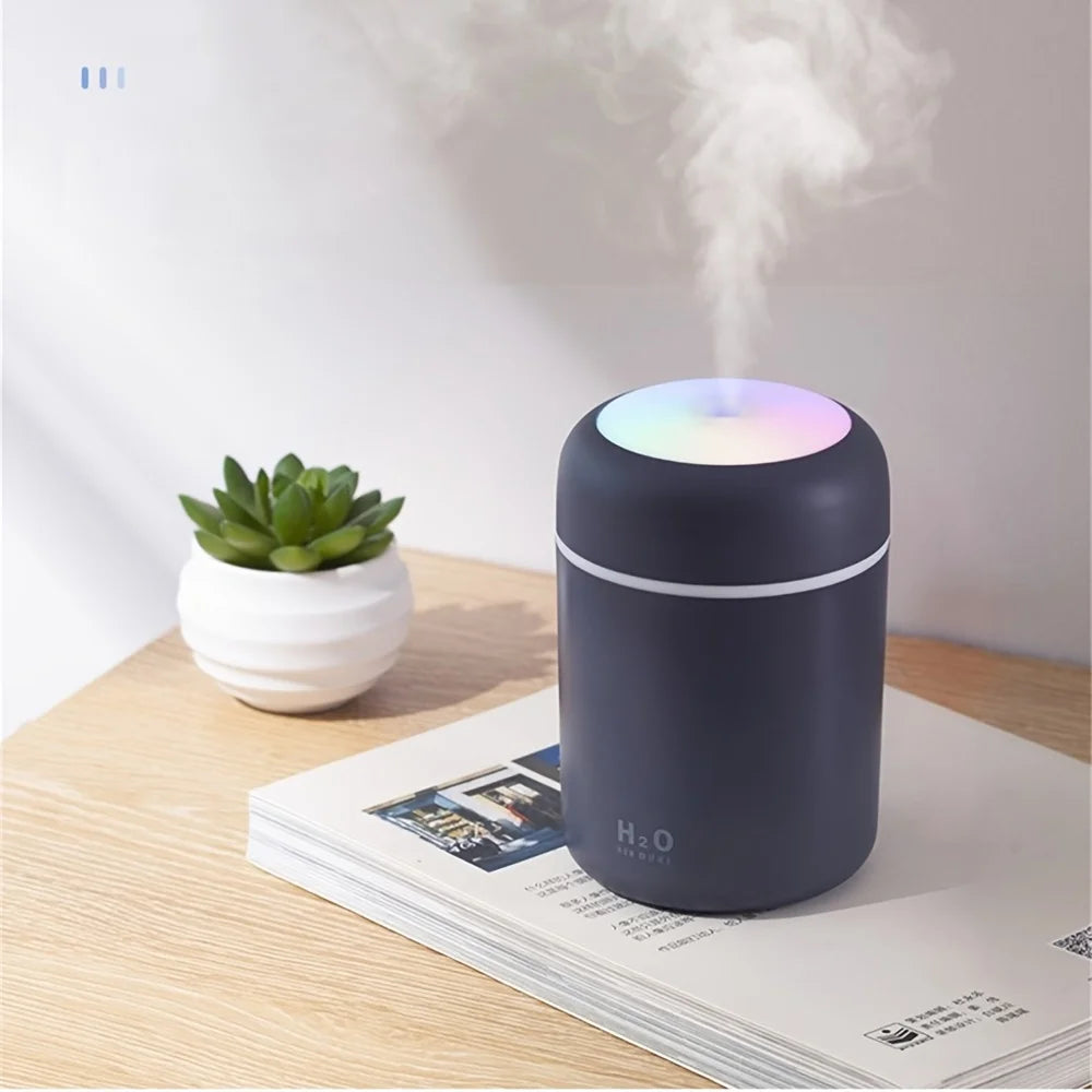 Mini Portable USB Car Humidifier with LED Light