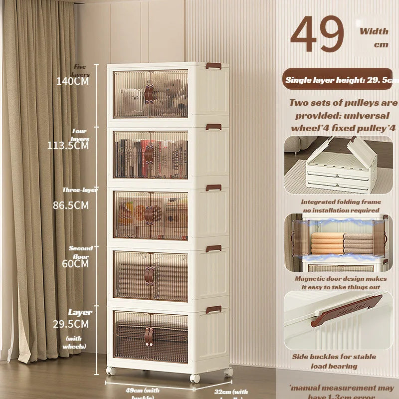 Foldable Transparent Storage Boxes