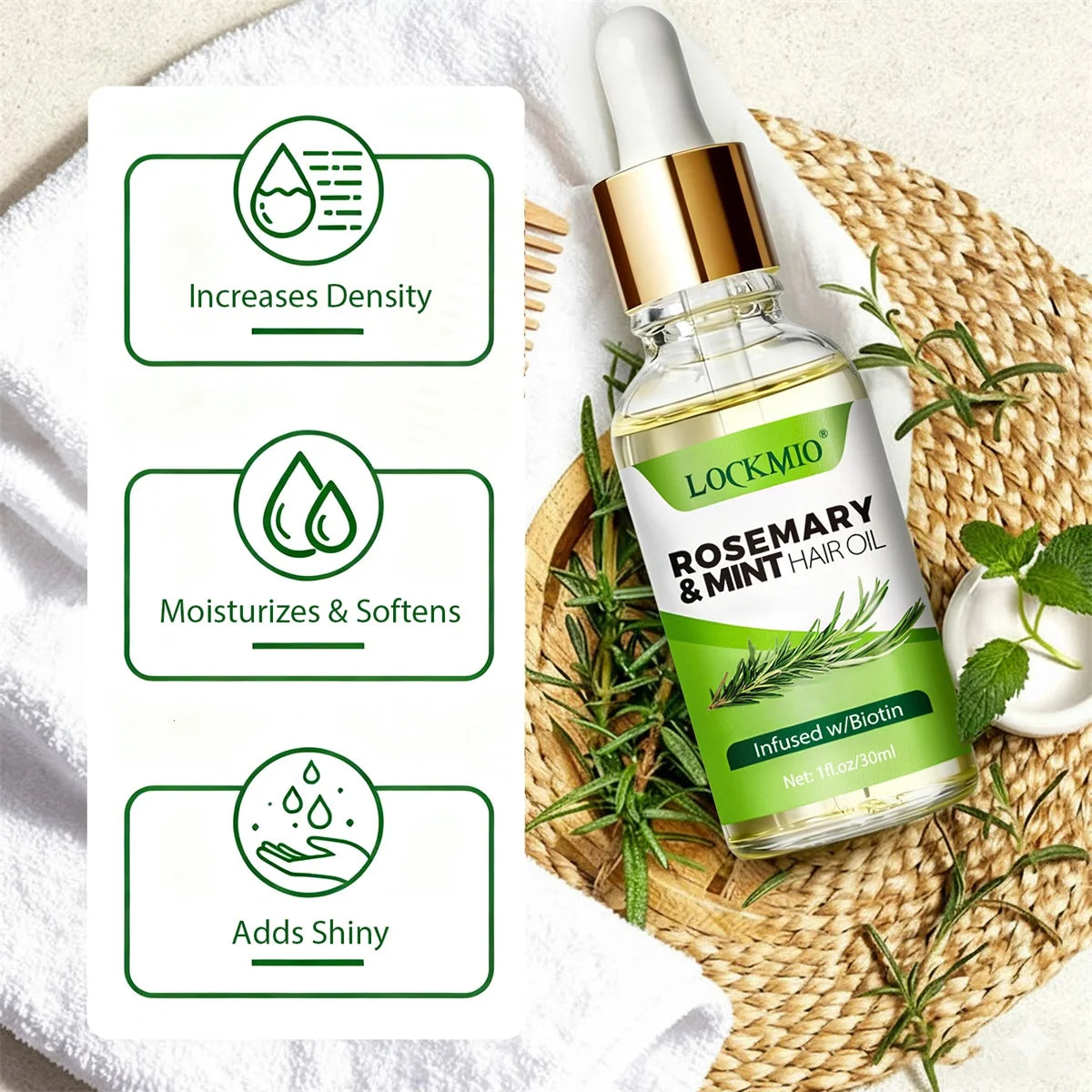 Rosemary Mint Biotin Hair Oil