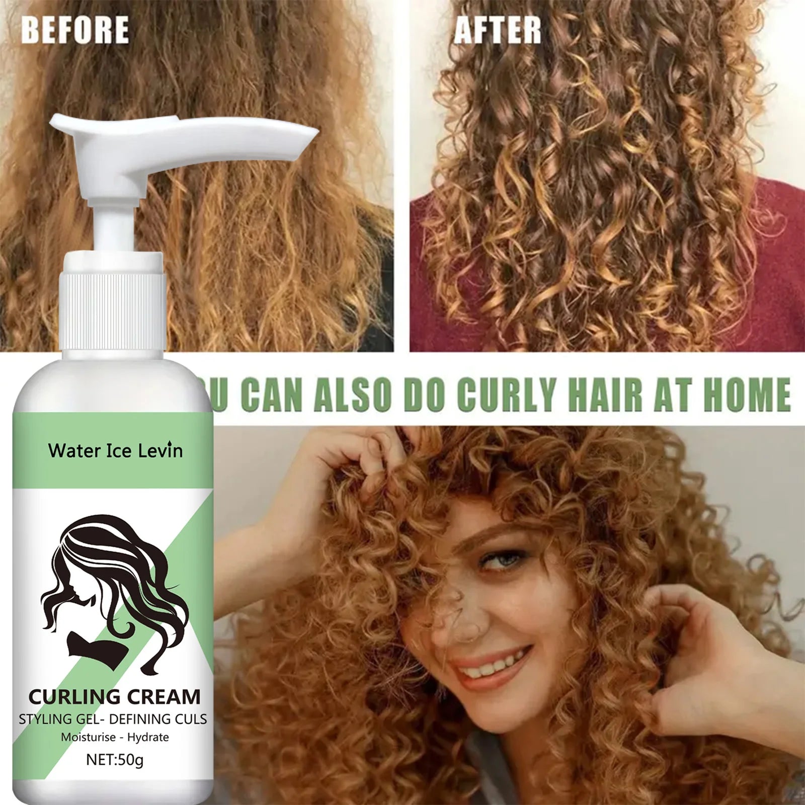 Moisturizing Curl Styling Cream Enhances Shine
