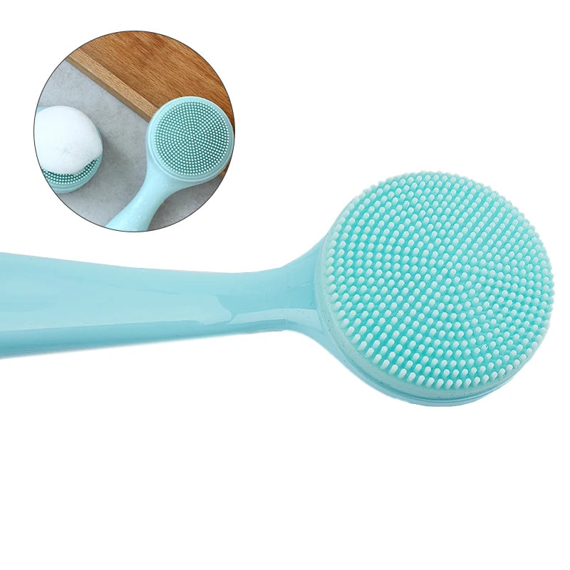 Double-Sided Silicone Facial Cleansing Brush