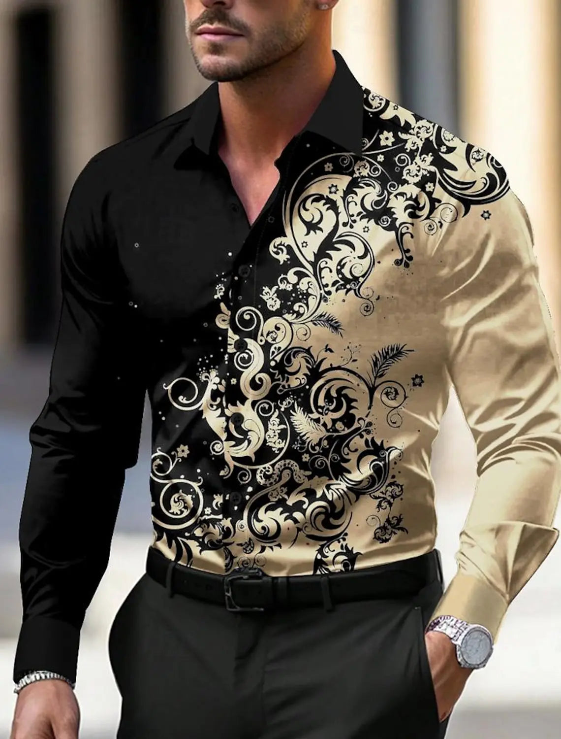 Floral Business Shirt