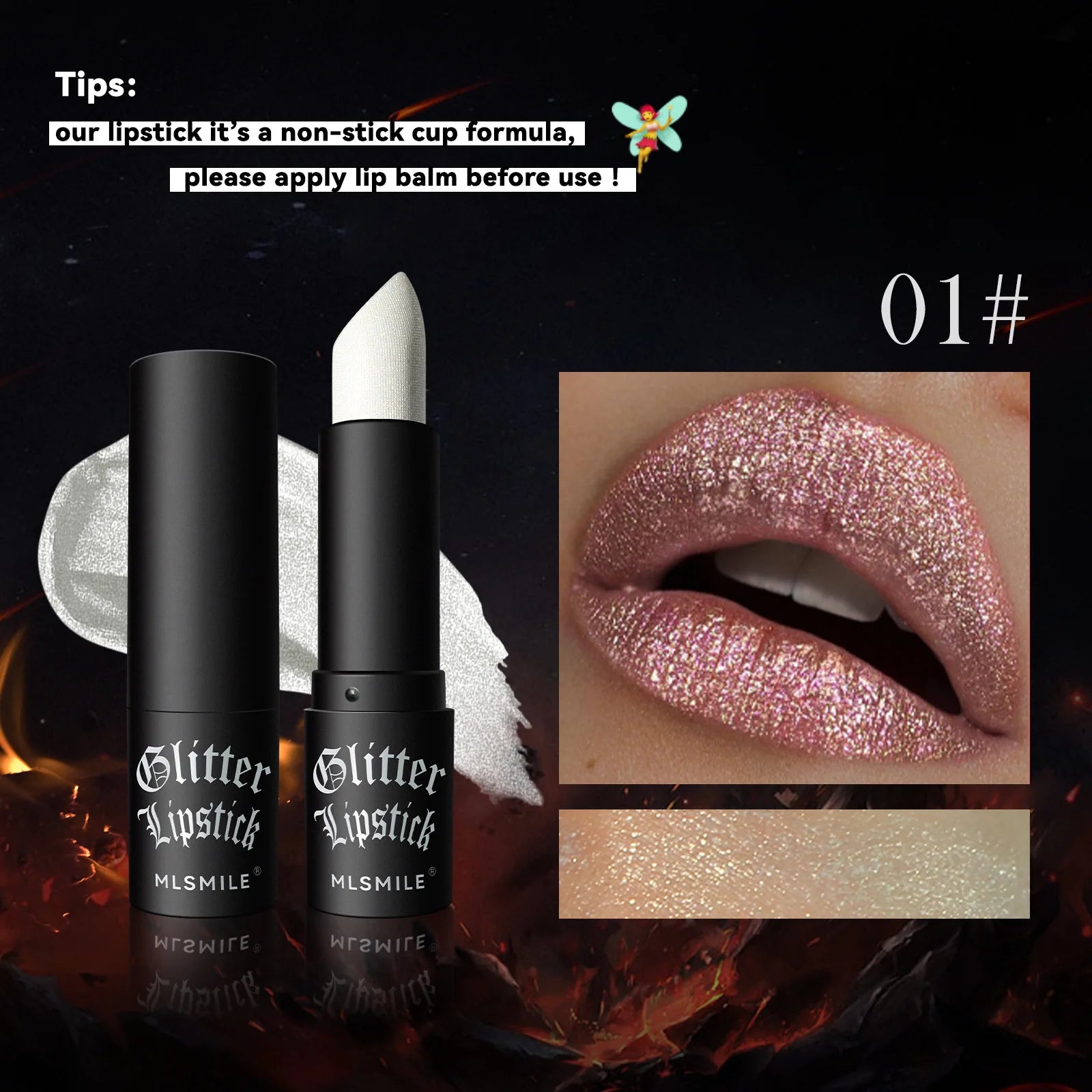 7 Colors Glitter Metallic Lipstick Set