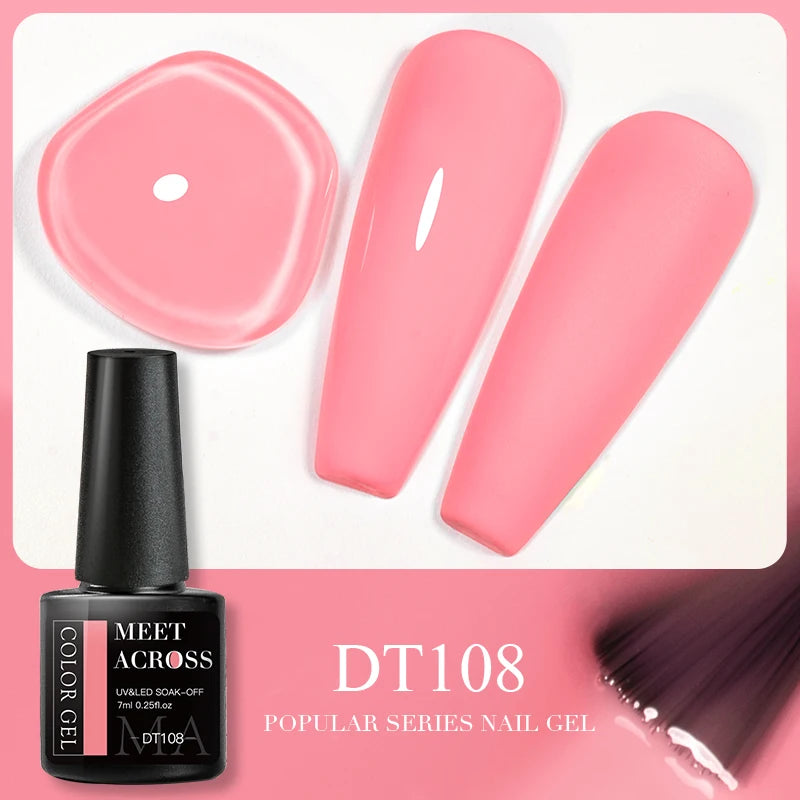5ml Pink Dried Flower Gel Nail Polish