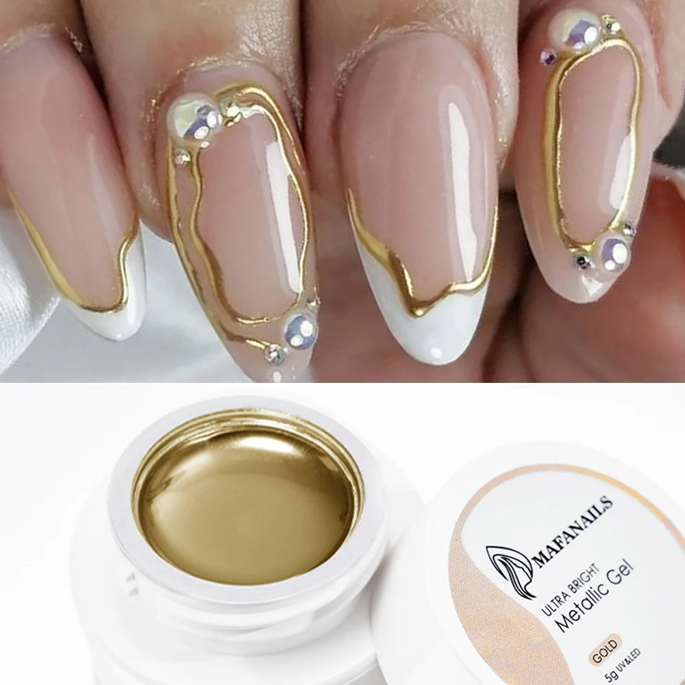 Ultra-Bright Metallic Liner Gel Polish