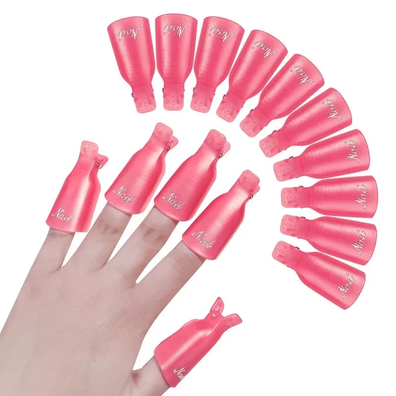 Colorful Acrylic Soak-Off Nail Clips