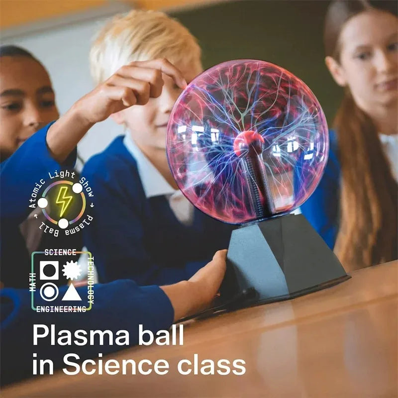 Touch Sensitive Plasma Ball Lamp