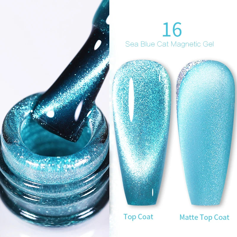 Sparkling Magnetic Cat Eye Gel Polish