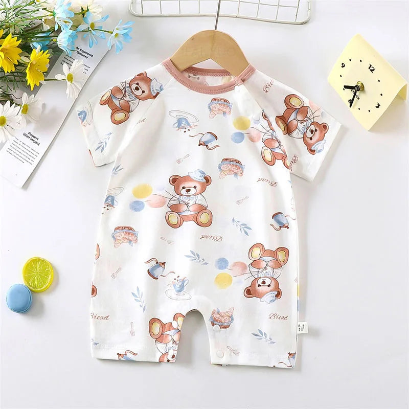 Cute Cartoon Baby Romper
