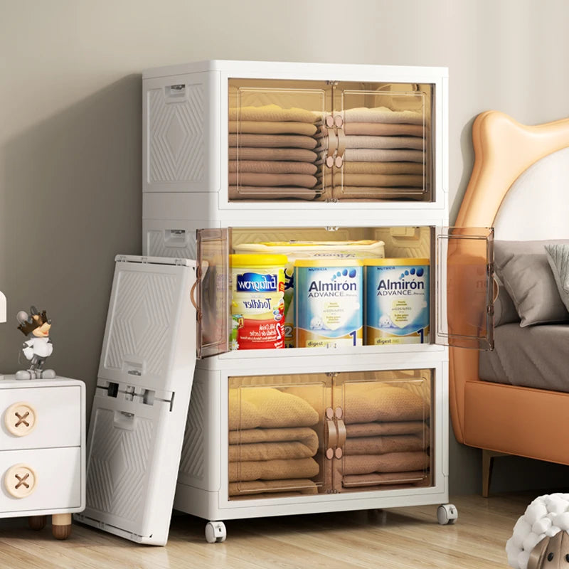 Foldable Multi-Layer Storage Box Locker