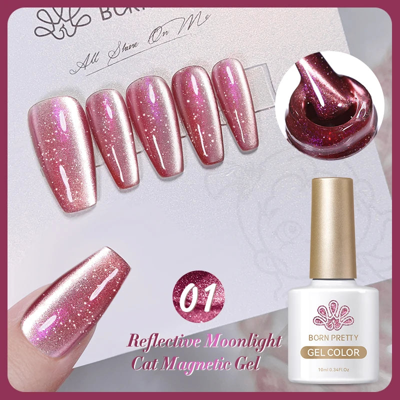 Sparkling Magnetic Cat Eye Gel Polish