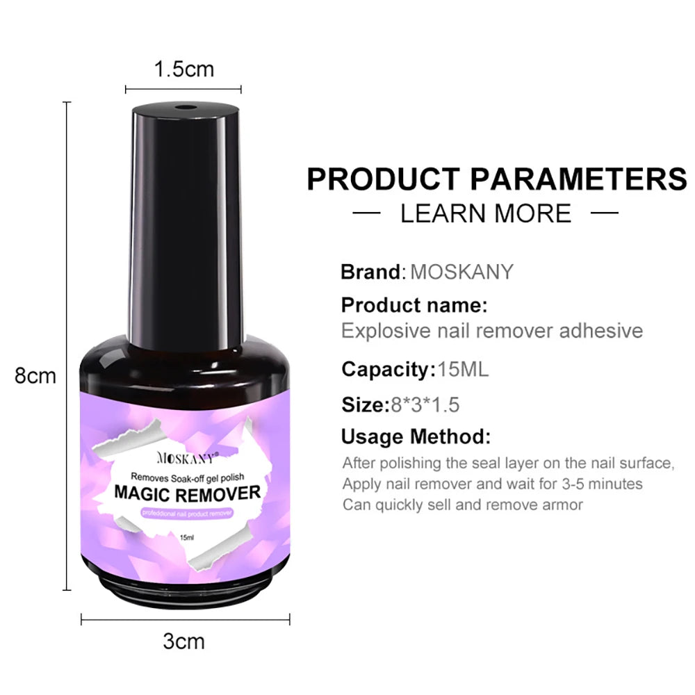 15ml Magic Remover Nail Gel Polish Dissolver