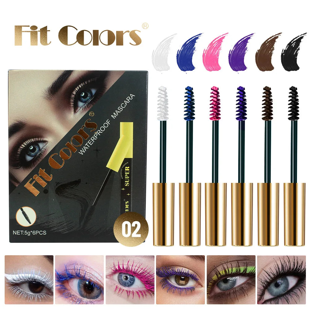 6-Color 3D Mascara Set