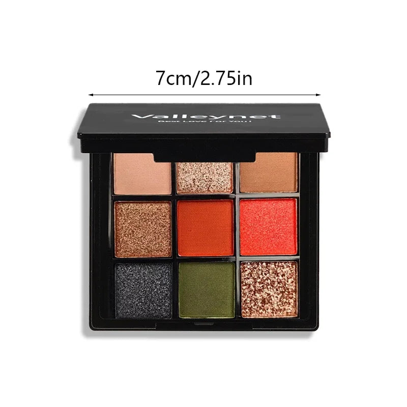 Red Wine-Inspired 9-Color Eyeshadow Palette