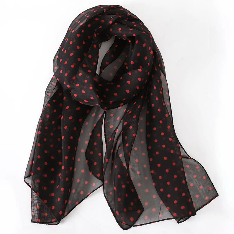Polka Dot Chiffon Hijab