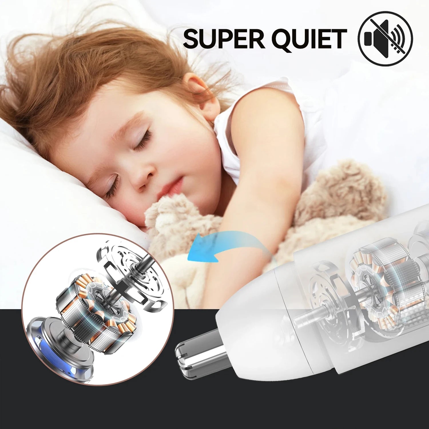 Battery-Powered Men’s Nose Hair Trimmer