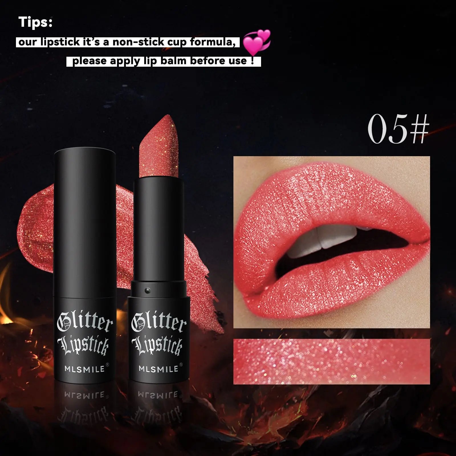 7 Colors Glitter Metallic Lipstick Set