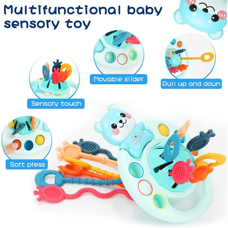 Montessori Silicone Baby Rattle Teether