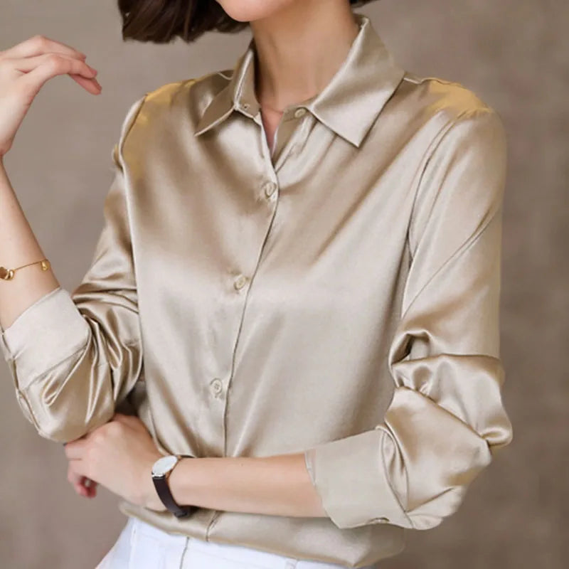 Simple Satin Blouse