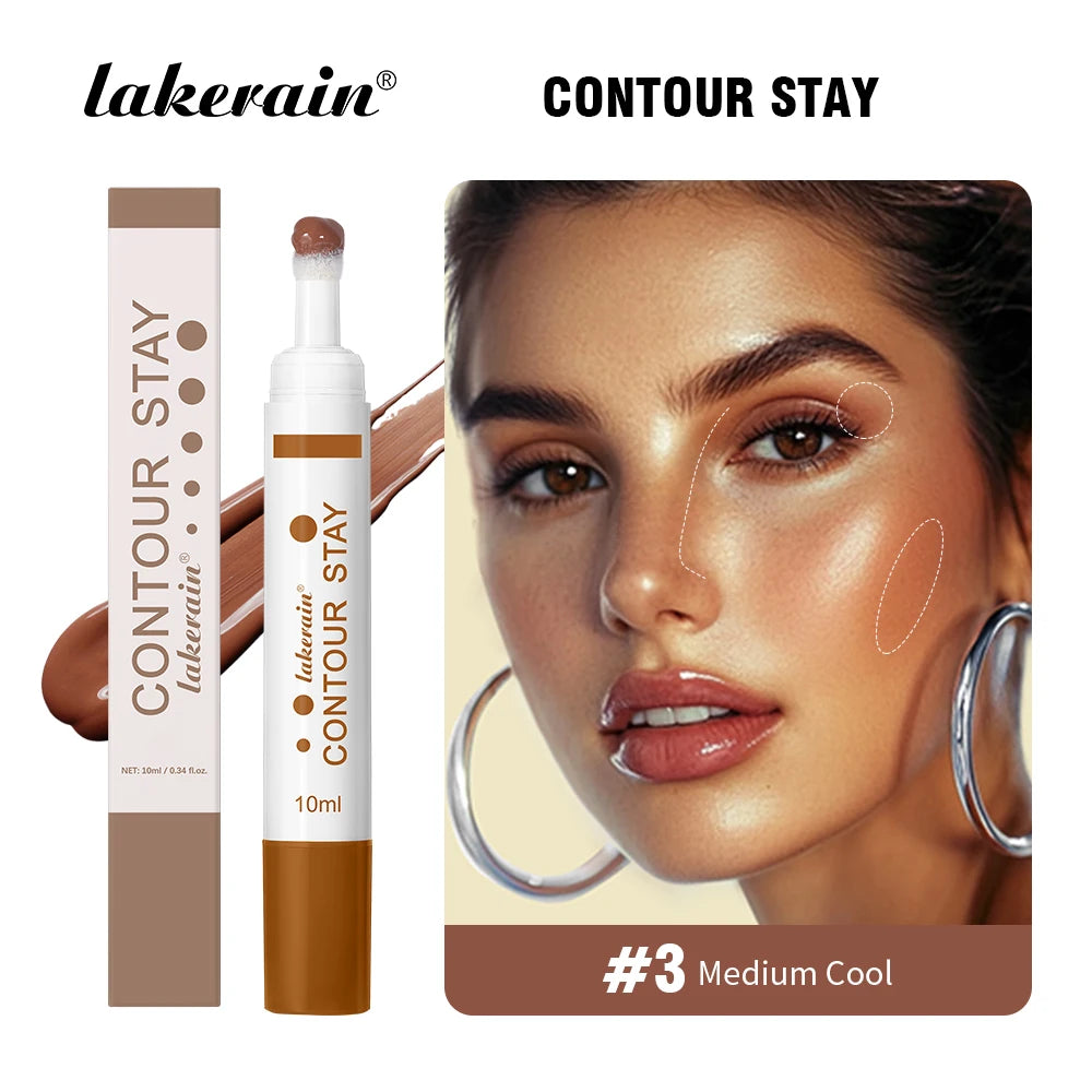 Waterproof 6-Color Liquid Contour Cream Bronzer