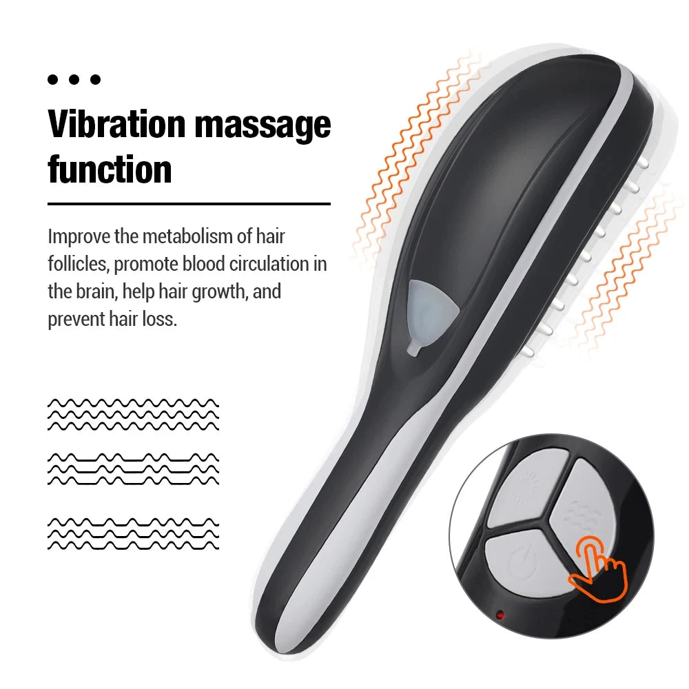 Electric LED Hair Growth Spray Comb