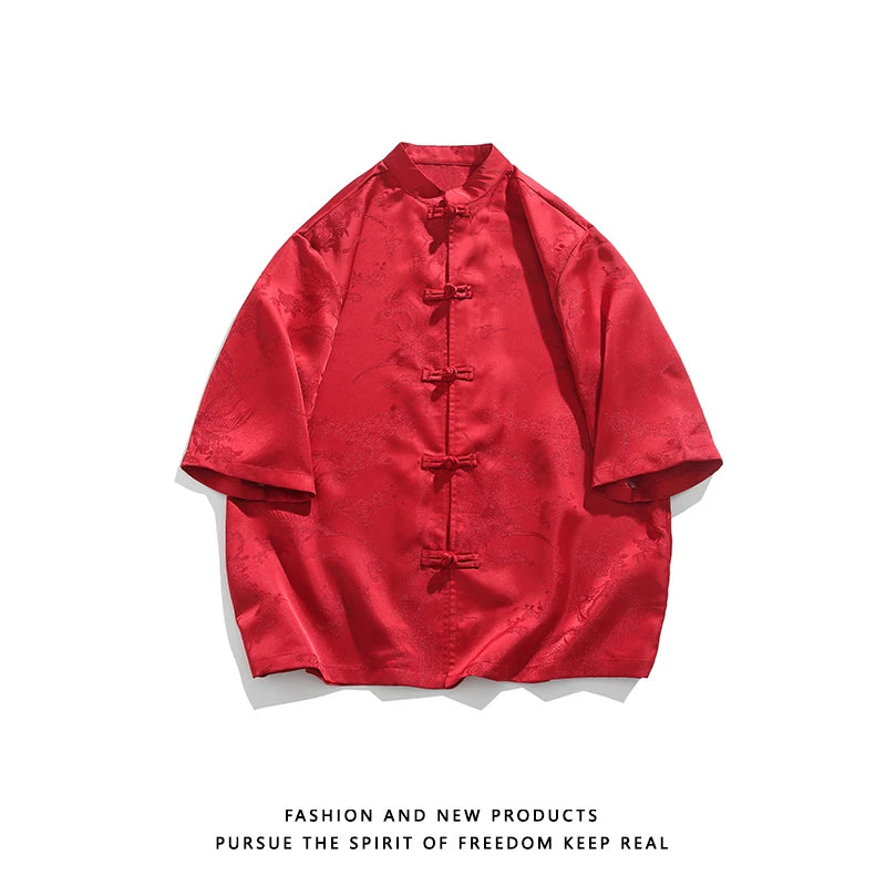 Phoenix Jacquard Hanfu Shirt