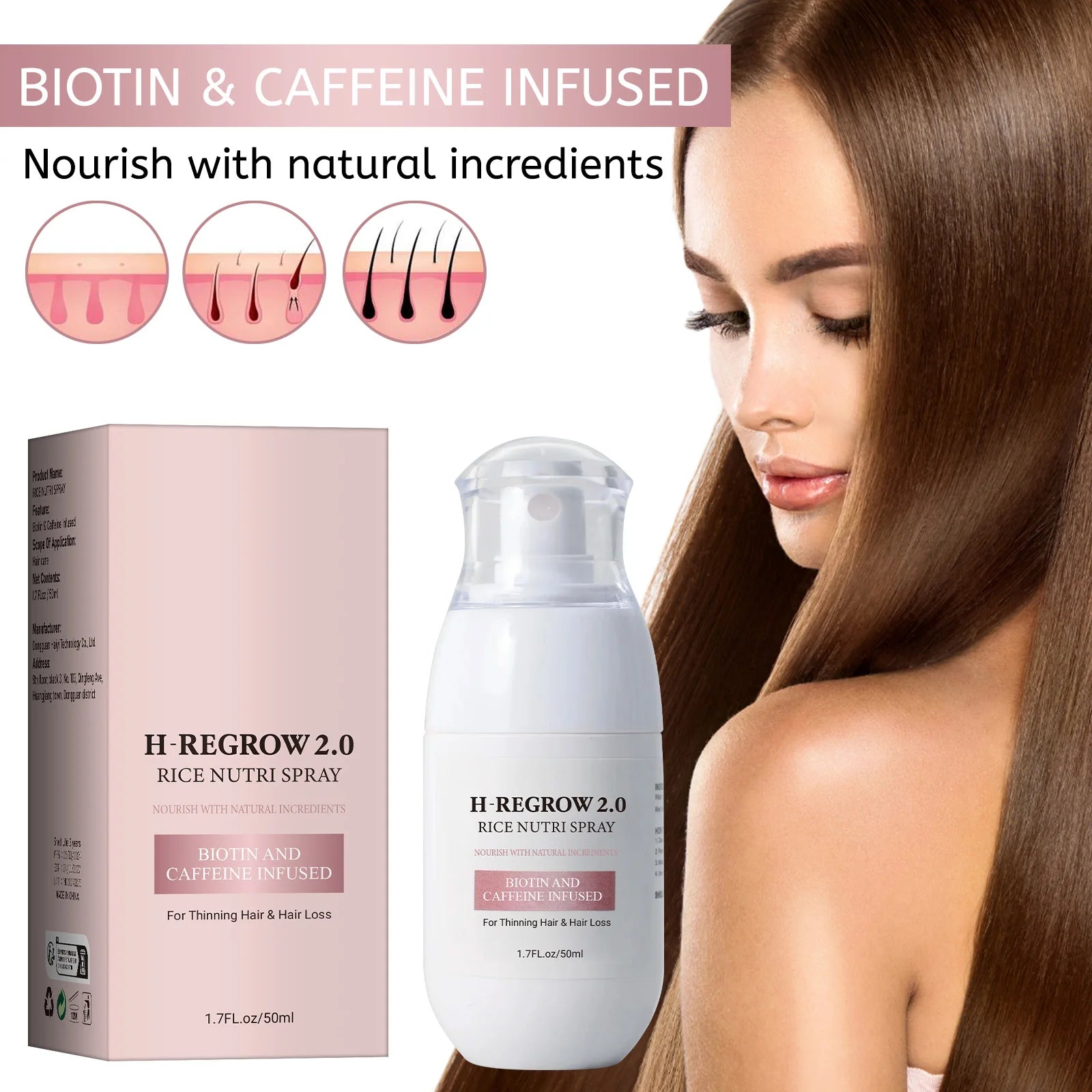 Rice Water Hair Spray Strengthens Roots