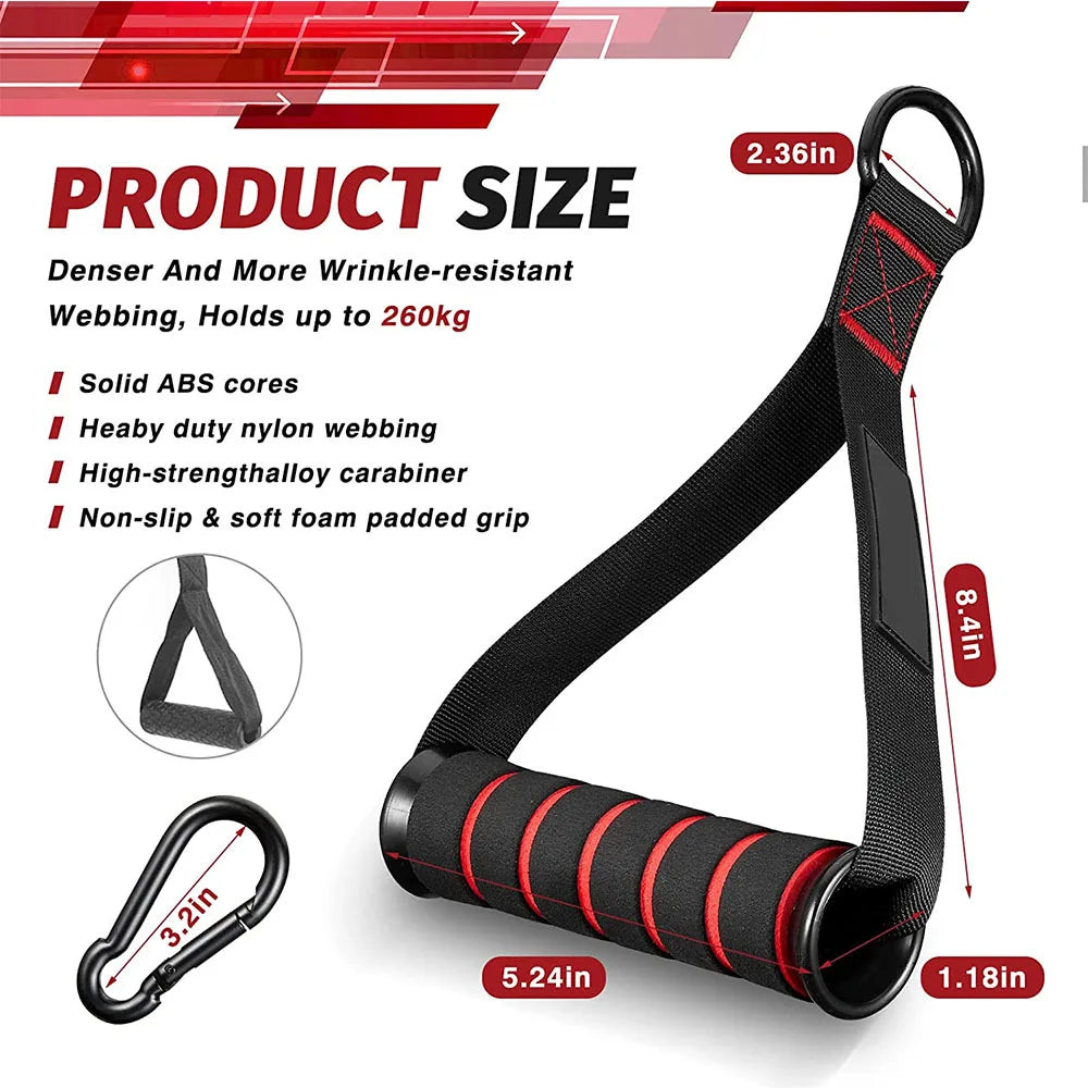 Metal Gym Handles for Resistance Bands Workouts