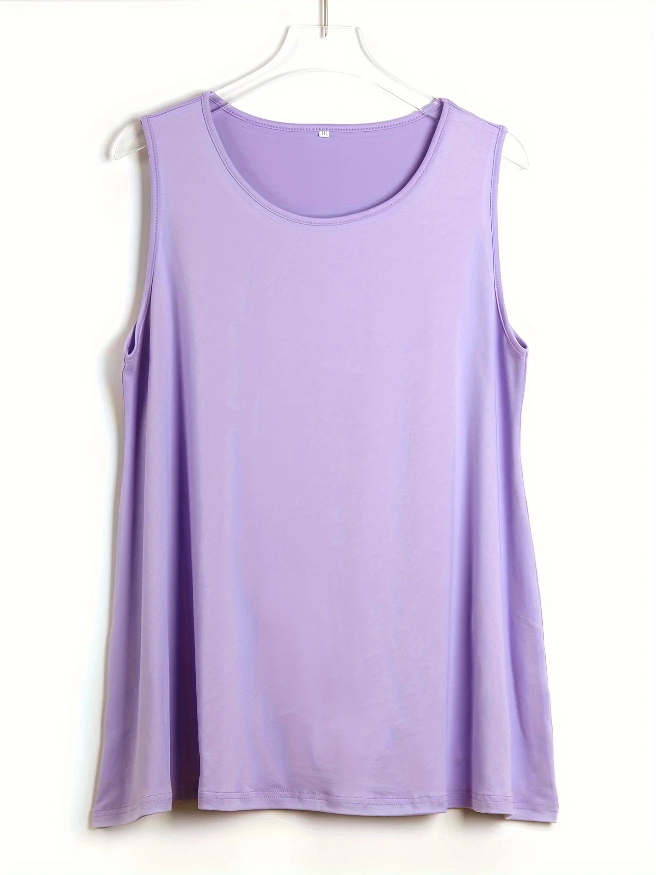 Plus Size Purple Sleeveless Tank Top