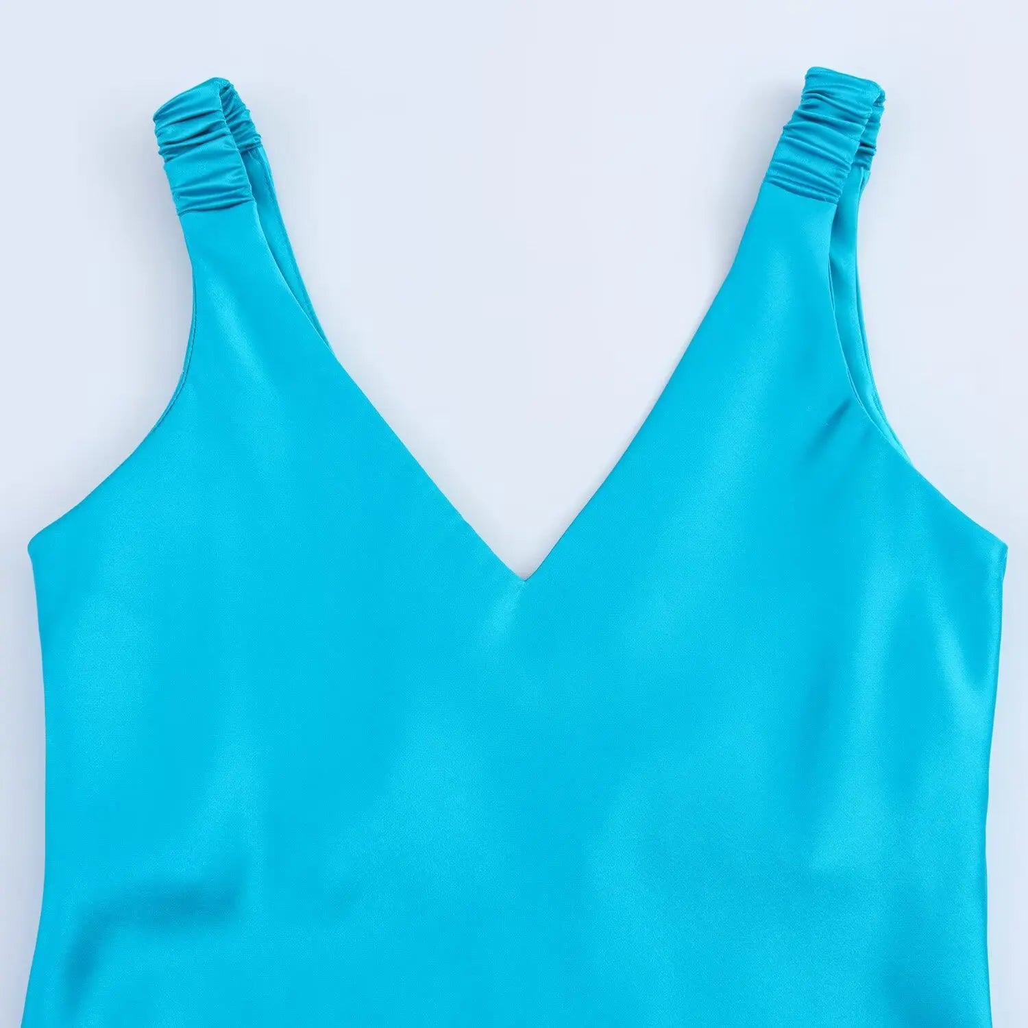 Elegant Silk Satin Long Slip Dress