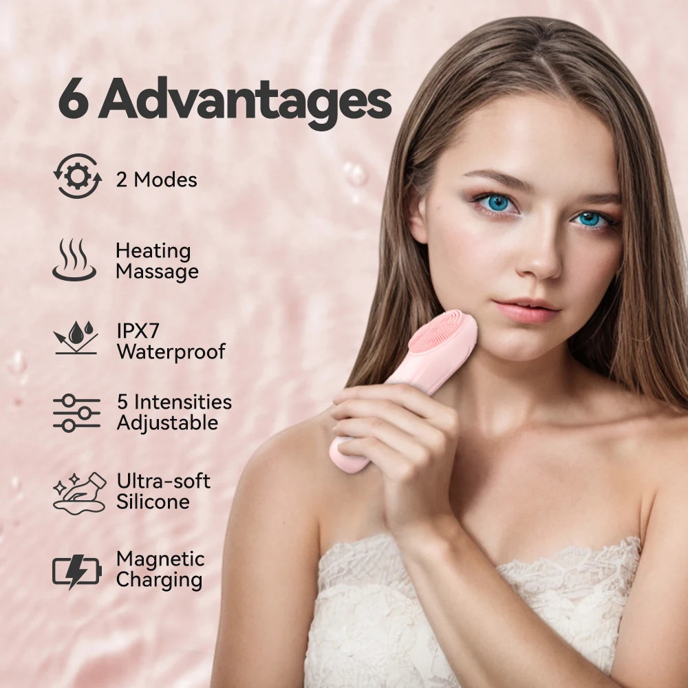 Rechargeable Sonic Facial Cleansing Brush