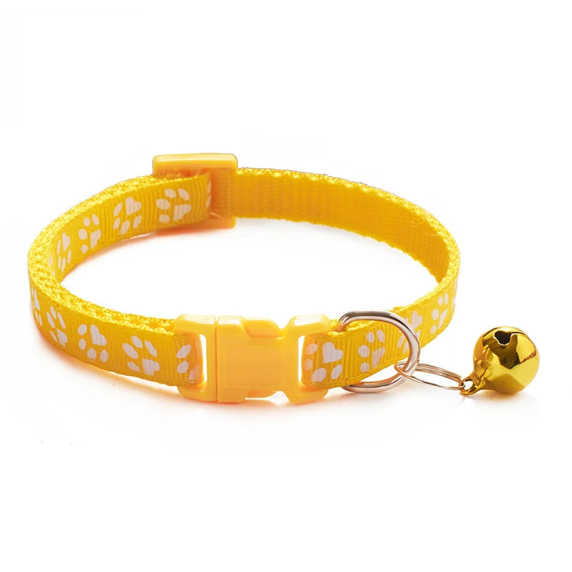 Multi-Color Cat Collar with Bell