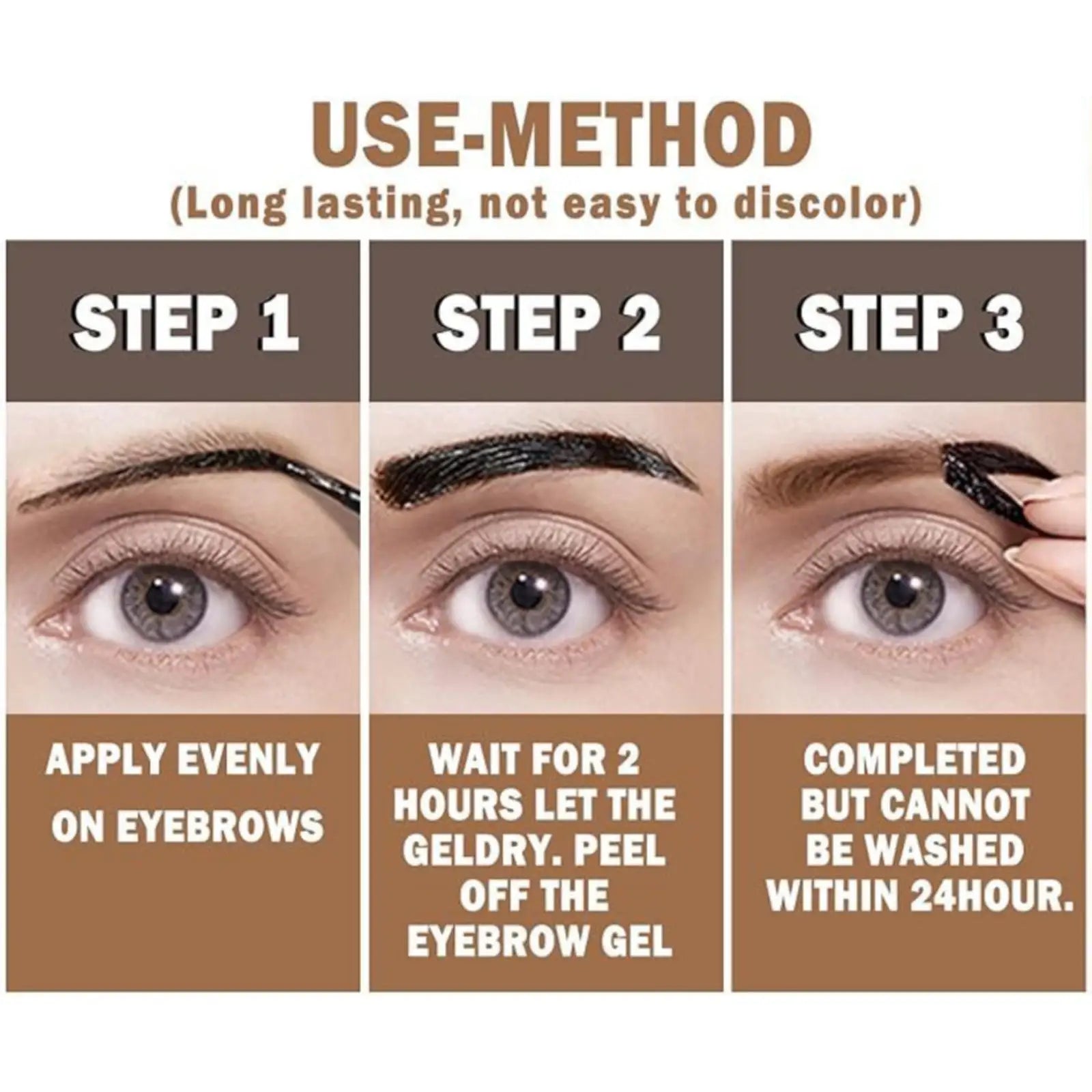 Peel-Off Eyebrow Tattoo Tint