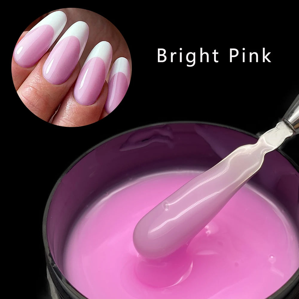 Glitter Milky Hard Builder Gel