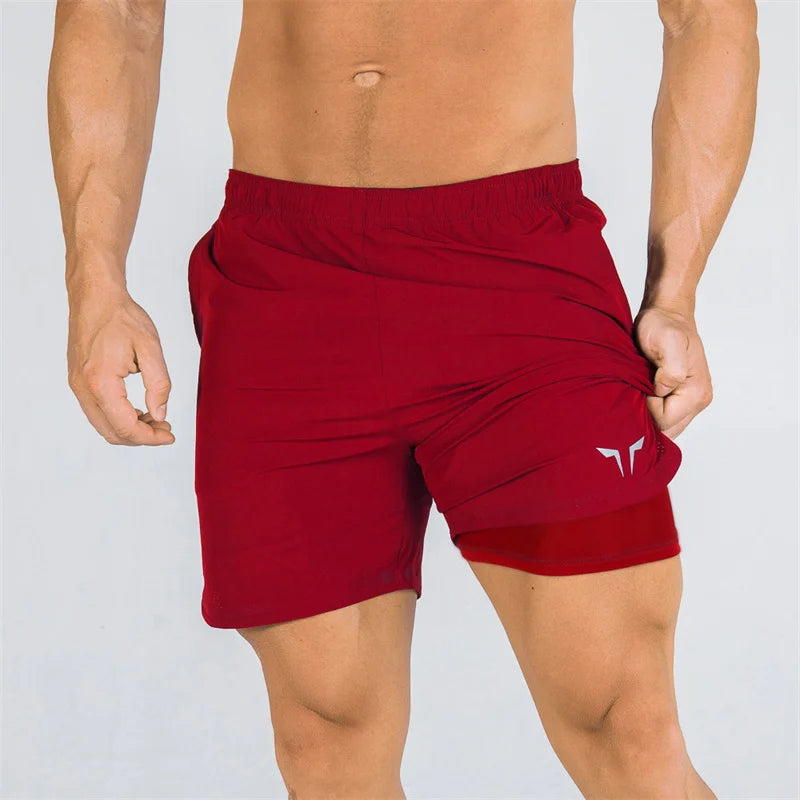 Double-Layer Gym Shorts