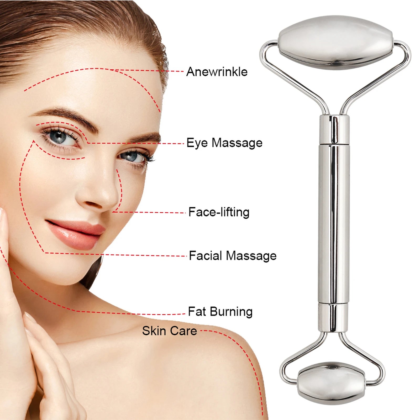 Facial Roller Gua Sha Set