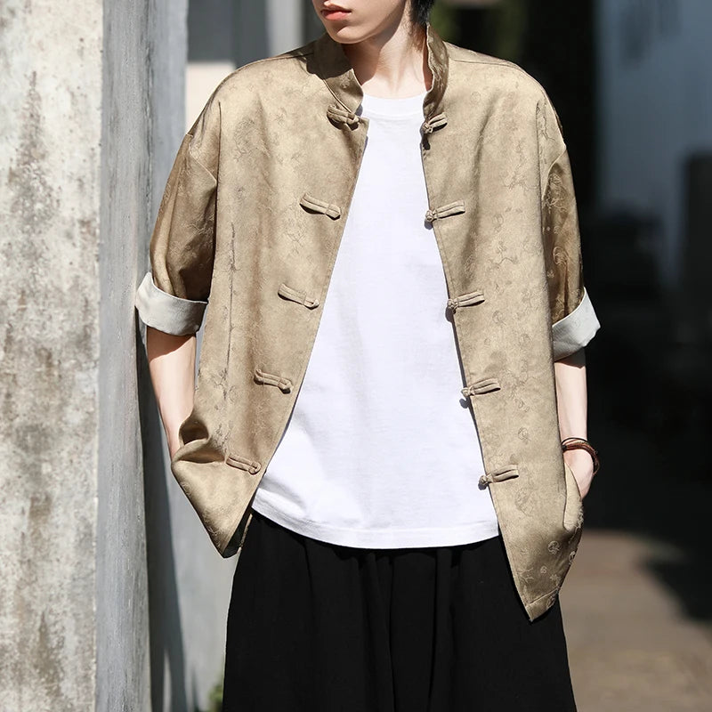 Vintage Ice Silk Tang Suit