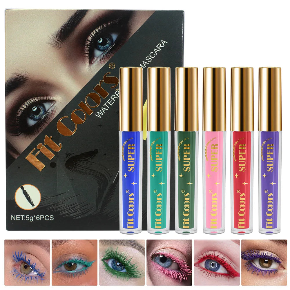 6-Color 3D Mascara Set