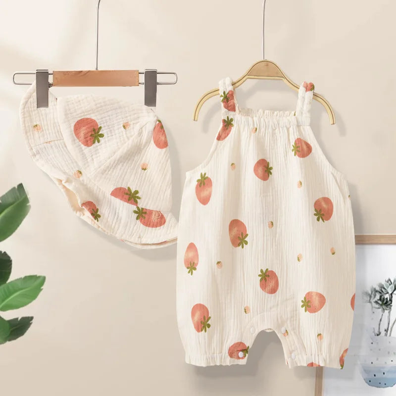 Baby Summer Cotton Romper Set