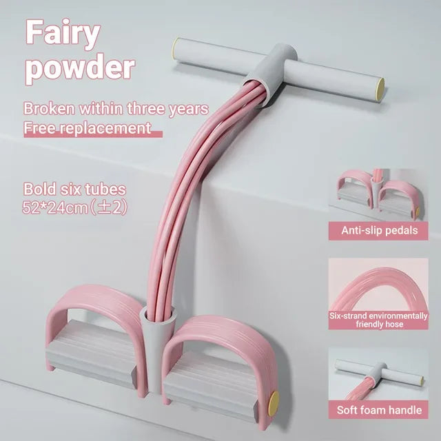 6-Tube Pedal Resistance Bands