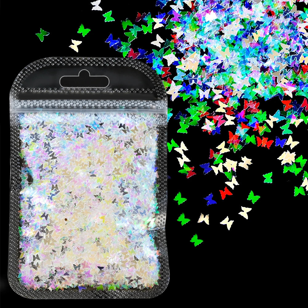 Blue-Green Luminous Nail Powder