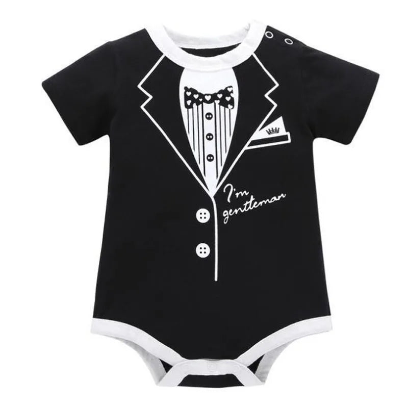 Summer Gentleman Baby Romper